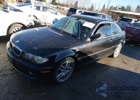 2004 BMW 330Ci z USA, uszkodzony, nr VIN WBABD53484PL10383